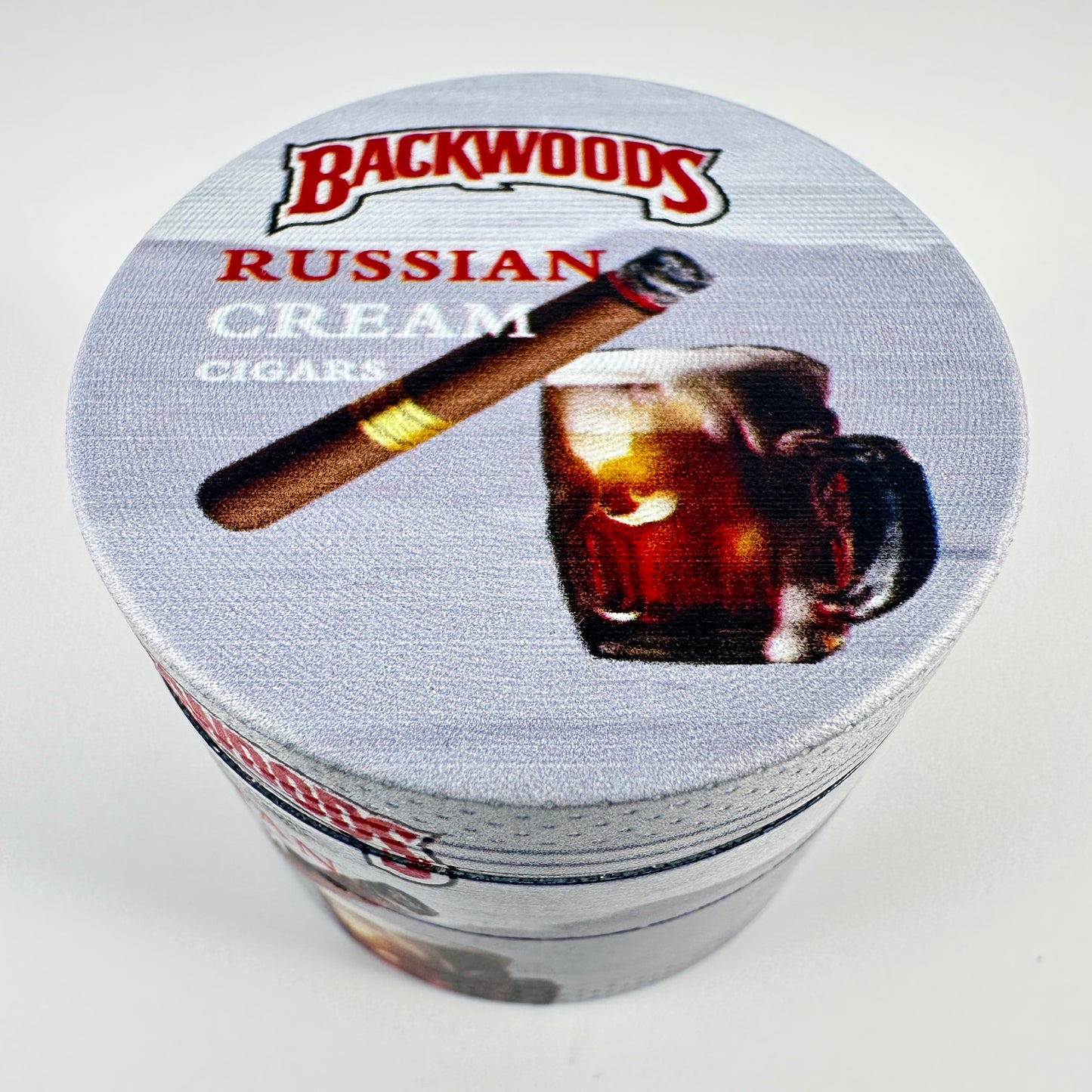 GREY RUSSIAN CREAM BACKWOODS HERBAL GRINDER