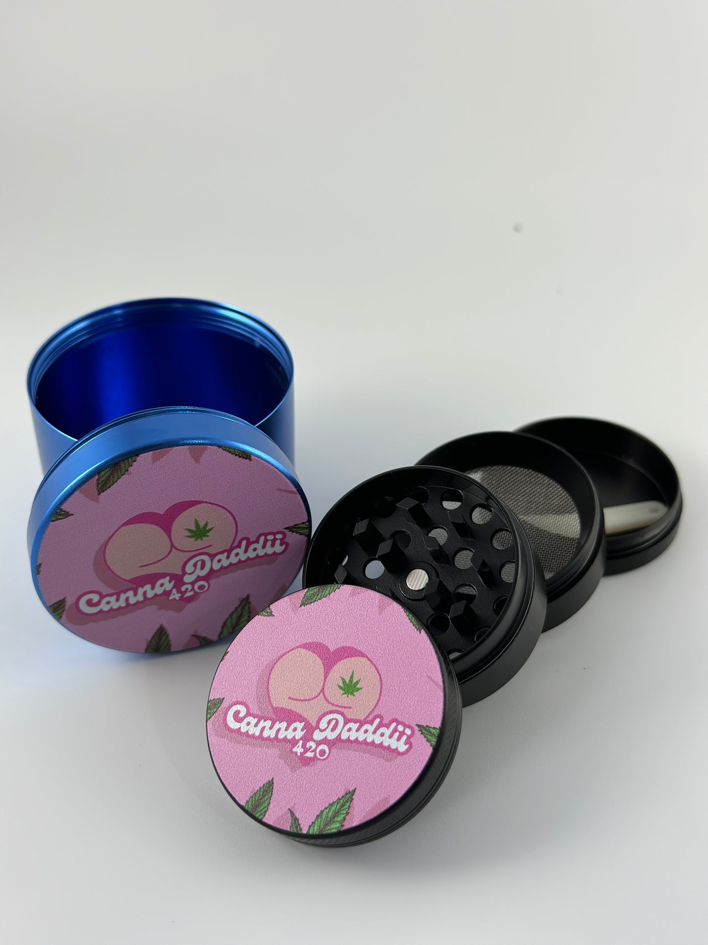 CANNI DADDII METAL GRINDER & STORAGE POT