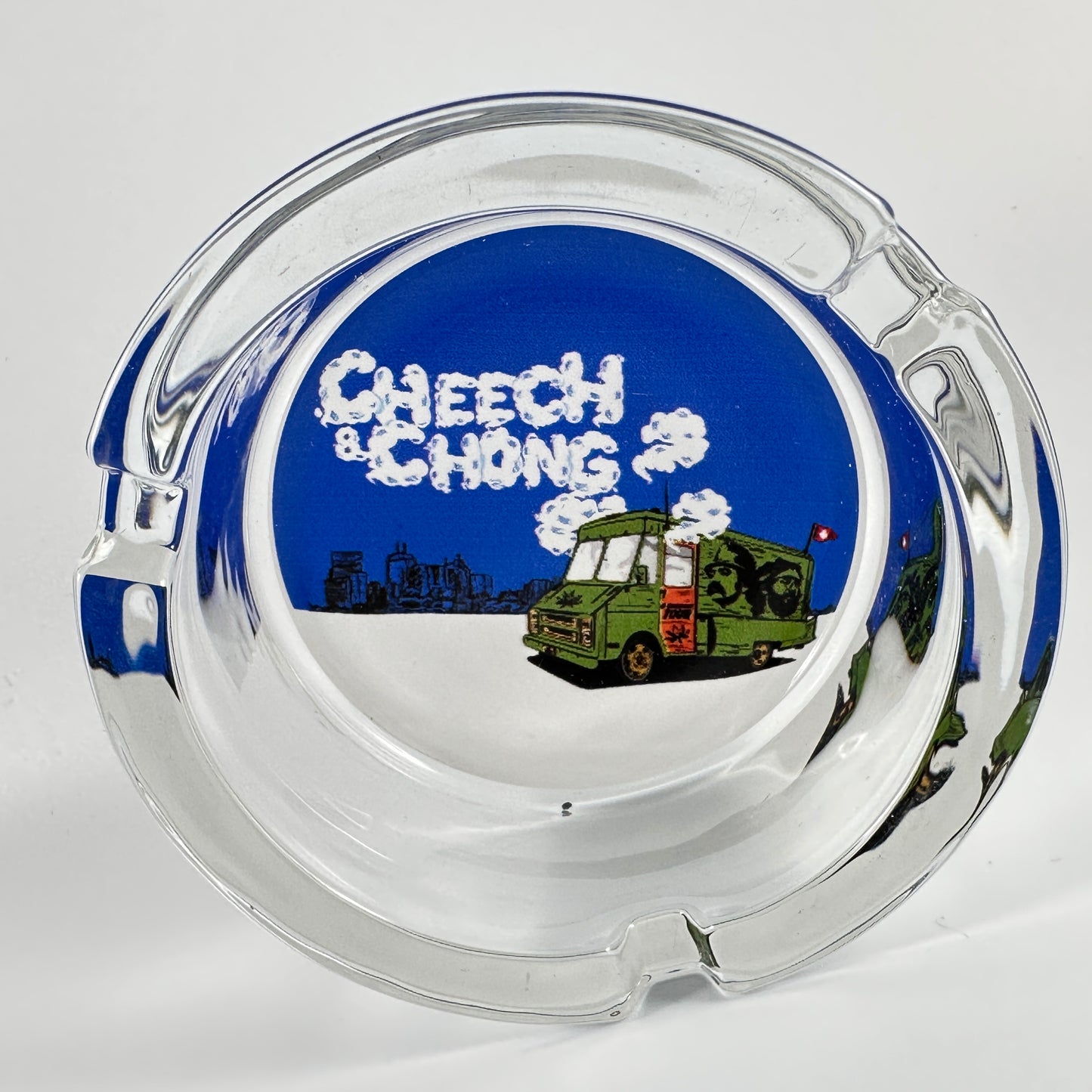 CHEECH & CHONG GLASS ASH TRAY