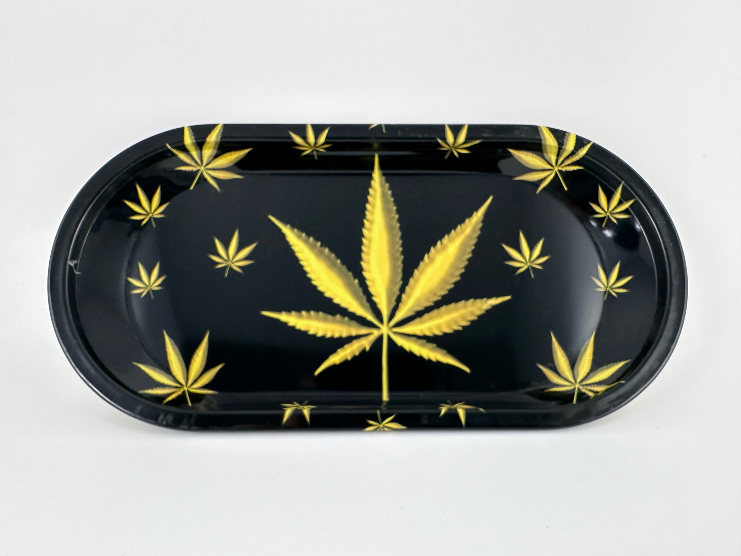 GOLD CBD LEAF ROLLING TRAY