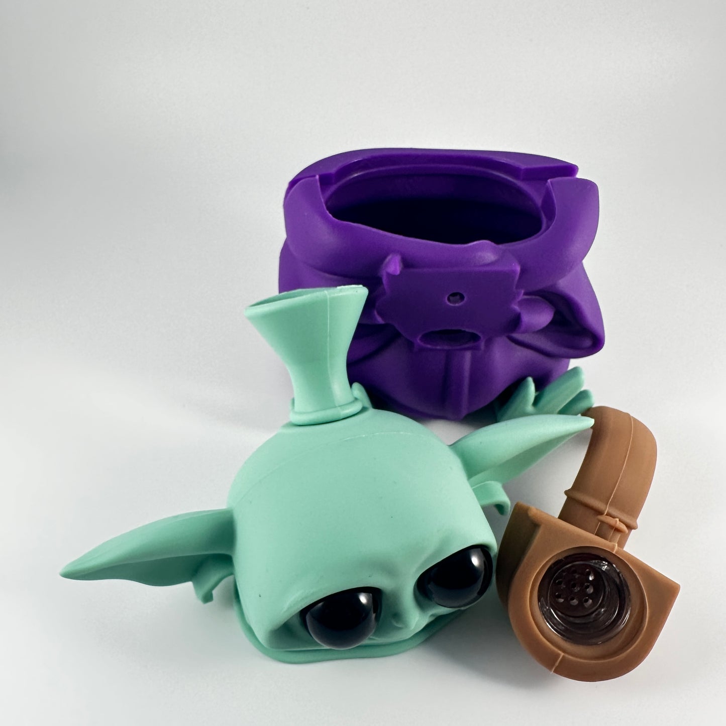 PURPLE BABY YODA BONG